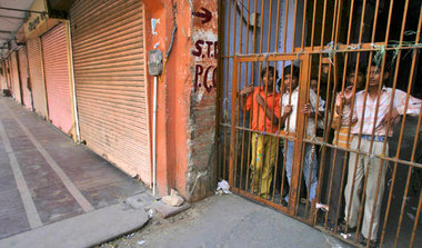 Abgeriegelte Altstadt: Jaipur am Mittwoch