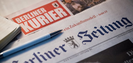 Das Boulevardblatt »Berliner Kurier« und die seriösere »Berliner...