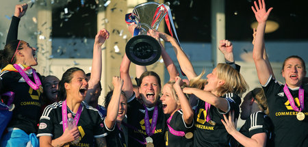 Letzter großer Titel: 1. FFC Frankfurt gewinnt 2015 im Finale de... Letzter großer Titel: 1. FFC Frankfurt gewinnt 2015 im Finale de...