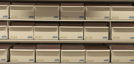 Karteikästen im Archiv des Bundesbeauftragten für die Unterlagen