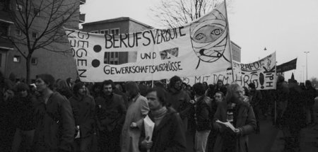Demonstration gegen Berufsverbote in Westberlin (28.1.1977)