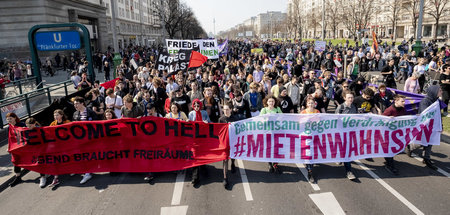 Großdemo gegen »Mietenwahnsinn« am 6. April 2019 in Berlin