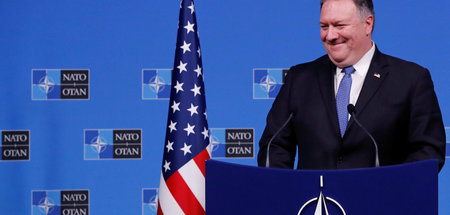 US-Außenminister Michael Pompeo am 4. Dezember 2018 im NATO-Haup...