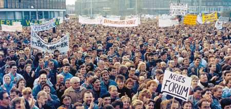 Für Reformen demonstrierten DDR-Bürger noch am 4. November 1989 ...