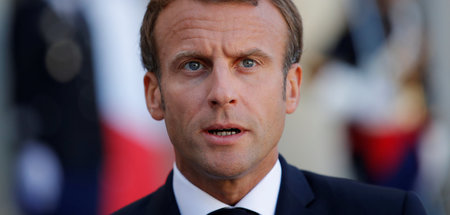 Der französische Präsident Emmanuel Macron am 18. September 2019