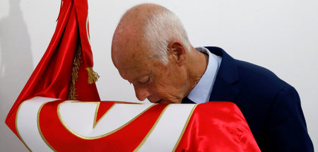 Der neue Präsident Tunesiens, Kaïs Saïed, in Tunis am 15. Septem...