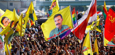 Demonstration gegen den türkischen Präsidenten Recep Tayyip Erdo...