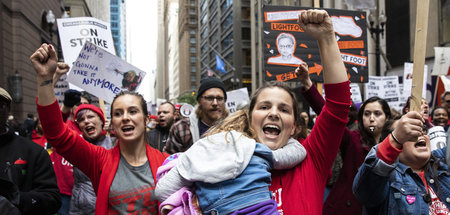 Lehrerstreik in Chicago am Donnerstag