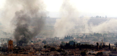 Die Stadt Ras Al-Ain (Serekaniye) am Donnerstag Die Stadt Ras Al-Ain (Serekaniye) am Donnerstag