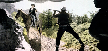Will (James Stewart) legt sich mit den Falschen an: »Der Mann au... Will (James Stewart) legt sich mit den Falschen an: »Der Mann au...