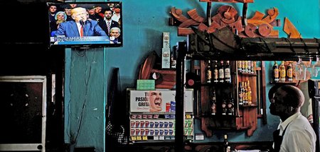 In einer Bar in Havanna verfolgten Kubaner schon 2017 die Ausfäl...
