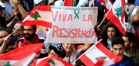 Proteste in der libanesischen Hauptstadt Beirut (20.10.2019)