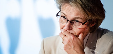 Bundesforschungsministerin Anja Karliczek (CDU) bei einer Presse... Bundesforschungsministerin Anja Karliczek (CDU) bei einer Presse...