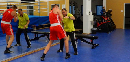 Der Trainer und sein Schützling: Michael Timm (r.) und Viktor Ju... Der Trainer und sein Schützling: Michael Timm (r.) und Viktor Ju...