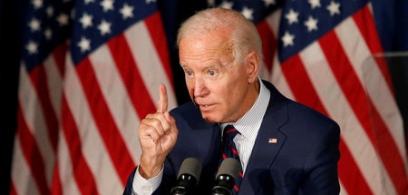 Präsidentschaftsbewerber Joseph »Joe« Biden bei einer Rede in Ro...