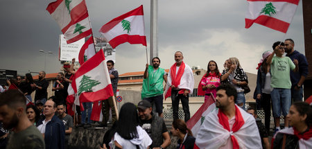 Auch am Donnerstag fanden im Libanon wie hier in Dschal Al-Dib D...