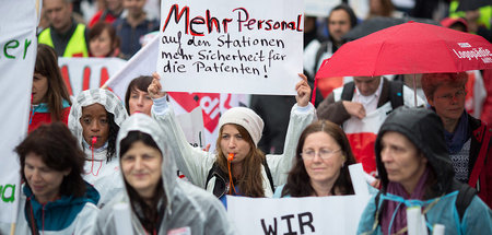 Streik des Pflegepersonals der Berliner Charité (25.6.2015)