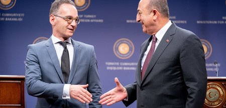 Bitte lächeln: Deutschlands Außenminister Heiko Maas (l., SPD) m...