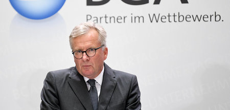 Not amused: Holger Bingmann, Präsident des Bundesverbandes Großh...