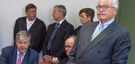 Bereits 2015 zuversichtlich: Die früheren Chefs der Deutschen Ba...