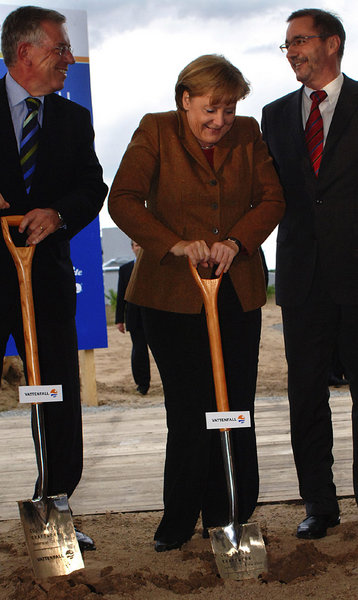 Brandenburgs Ministerpräsident Matthias Platzeck (SPD), Vattenfa...