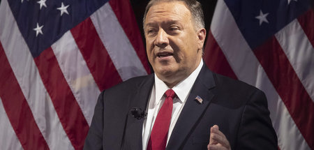 Michael Pompeo, Außenminister der USA, am 31. Oktober in New Yor...