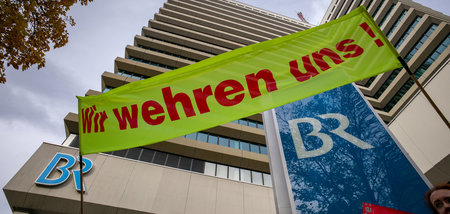 Gewerkschaftsprotest vor dem Münchner Funkhaus (15.1.2019) Gewerkschaftsprotest vor dem Münchner Funkhaus (15.1.2019)
