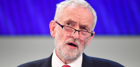 Labour-Chef Jeremy Corbyn am Montag vor der Jahrestagung der »Co...