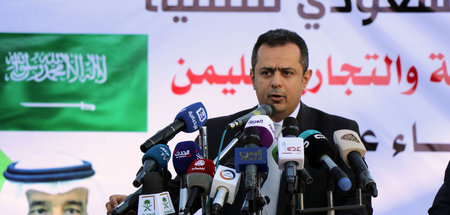 Der Premierminister des Jemen Muin Abdul Malik in Aden (12.12.20...