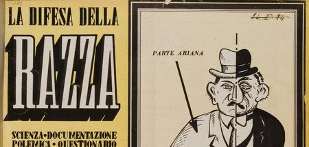 Ausriss aus der antisemitischen Zeitschrift La Difesa della razz