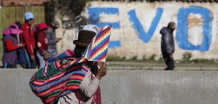 Unterstützung erwünscht: Anhänger des gestürzten Präsidenten Evo...