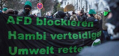 Blockade des AfD-Bundesparteitags in Hannover (2.12.2017)