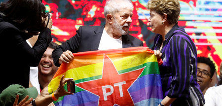 Zwei ehemalige Staatschefs: Luiz Inácio Lula da Silva und Dilma ...