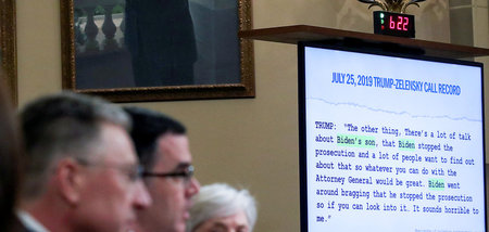 Anhörung vor dem Geheimdienstausschuss im Rahmen des Amtsenthebu...