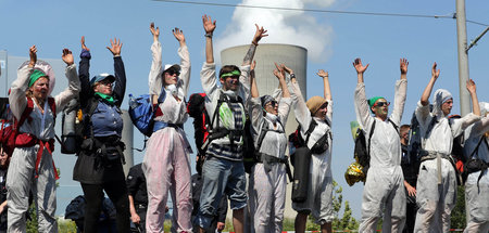 Klimaschutzaktivisten bei Protesten im Rheinland (23.6.2019)