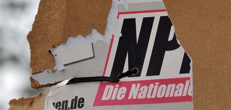 Die Hetze auf einem NPD-Wahlplakat erklärt ein Richter in Gießen...