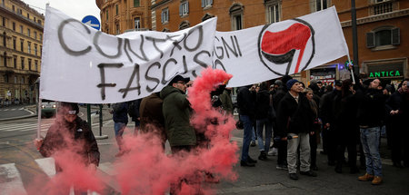 Antifaschistische Demonstration in Rom (1.3.2018)