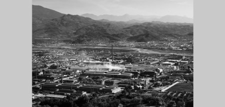 Lebendiges Industriezentrum: Das Kombinat von Elbasan war die gr...