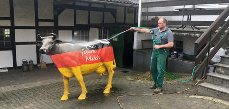 Kann er den Liter Milch für 30 Cent verkaufen, bleibt dem Landwi...