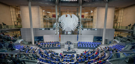 Blick in den Deutschen Bundestag