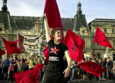 Allons enfants: Streikende Schauspieler und Tänzer in Paris Allons enfants: Streikende Schauspieler und Tänzer in Paris