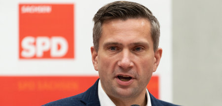 Er wollte es so: SPD-Landeschef Martin Dulig verkündet am Montag