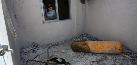 Zerstörtes Haus in Duma: OPCW-Ermittler hatten einen Giftgasangr... Zerstörtes Haus in Duma: OPCW-Ermittler hatten einen Giftgasangr...