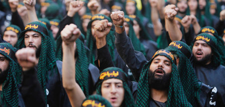 Unterstützer der Hisbollah in Beirut, Libanon (September 2018)