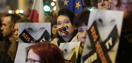 Proteste gegen die von der polnischen Regierung geplanten Justiz... Proteste gegen die von der polnischen Regierung geplanten Justiz...