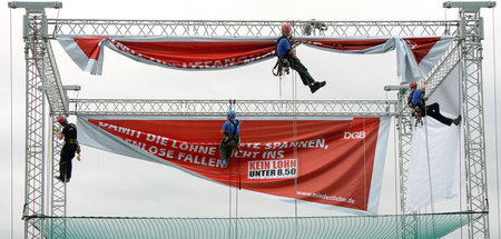 Unter 9,35 Euro pro Stunde dürfte heute niemand mehr in der Bund...