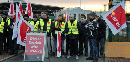 Streik der Brandenburger Busfahrer im Februar 2019: In diesem Ja...