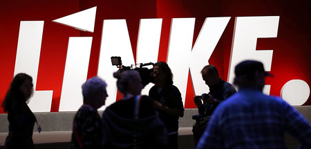 Die Wahrheit aussprechen: Delegierte der Linkspartei beim Bundes...