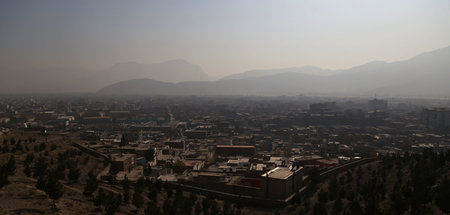 Kabul mit Blick auf die dahinterliegenden Berge (5.12.2019)
