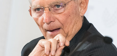 Für das Glück der Lohnsklaven: Wolfgang Schäuble am Freitag bei 
